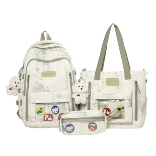 书包初中生女生新中式国风痛包大容量高颜值古风双肩包高中生背包