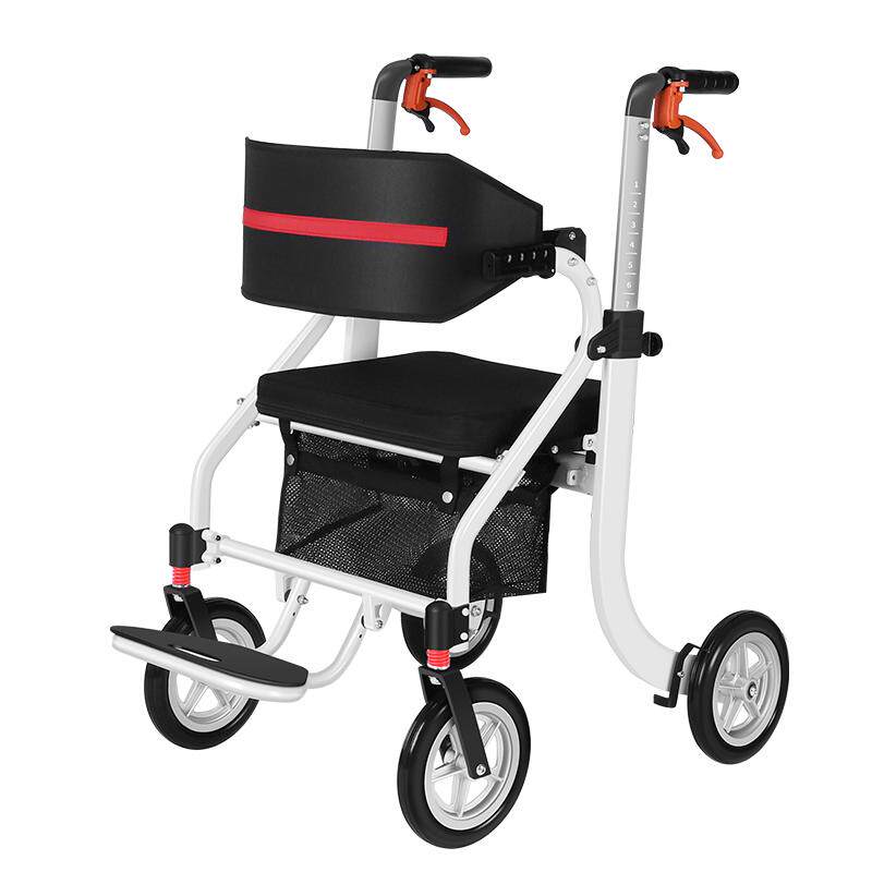 西德尔多功能助行器老人专用辅助行走手推老年助步车轮椅可推可坐