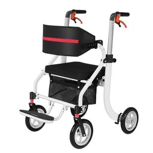 西德尔多功能助行器老人专用辅助行走手推老年助步车轮椅可推可坐