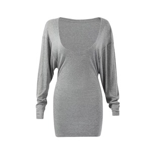 慵懒风蝙蝠袖健身瑜伽罩衫普拉提宽松遮屁股可外穿长袖上衣训练服