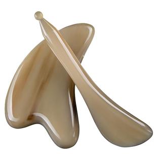 正品水牛角刮痧板面部美容全身通用刮脸板提拉眼部拨筋棒脸部专用