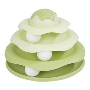 多可特猫转盘球三层猫玩具自嗨益智养宠装备逗猫神器轨道球幼猫