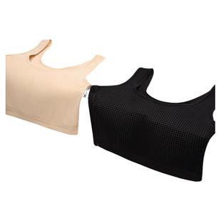 乳胶束胸内衣超平裹胸侧拉链塑胸背心学生缩胸大胸显小女