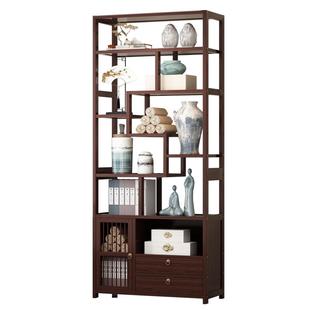 博古架新中式客厅多宝阁茶具茶叶置物架子多功能工艺品摆件展示架