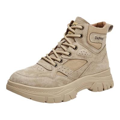 达芙妮女鞋厚底户外登山马丁短靴