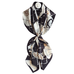 小香风真丝丝巾女百搭春秋100%桑蚕丝大方巾纱巾杭州丝绸围巾披肩