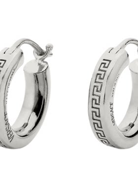 【6期免息】VERSACE/范思哲 男女同款Greca环形耳环