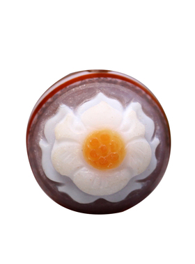 圣饰奇缘雕刻天眼莲花玛瑙配饰