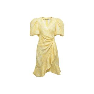 YES BY YESIR叶谦原创设计师夏裙子多巴胺柠檬蝶恋花连衣裙