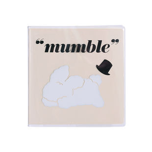 never方方本手账笔记本带透明封套奶兔熊猫款