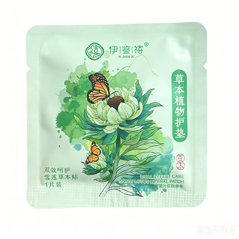 抖音同款伊鉴禧雪莲贴护垫正品