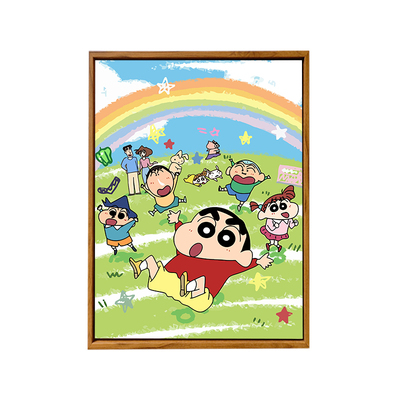 蜡笔小新一家人DIY数字油彩画