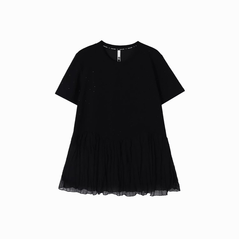 大码纯色时尚连衣裙女夏200斤