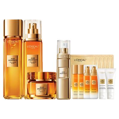 欧莱雅小蜜罐花蜜胶原水乳套装