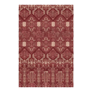 楼兰美惠地毯家用红色复古客厅沙发茶几大地毯加密圈绒可水洗加厚