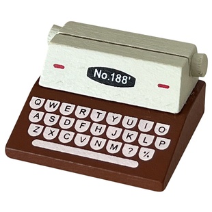 复古打字机便签夹摆件桌面留言便条夹拍立得照片夹木质卡片夹子