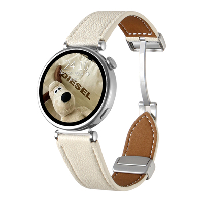 UHADA进口小羊皮磁吸扣真皮表带