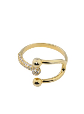 多款设计小众轻奢珍珠开口戒指女