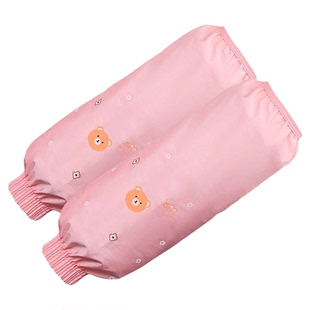 韩版秋冬可爱卡通长款防水袖套成人男女厨房干活防油耐脏加大套袖