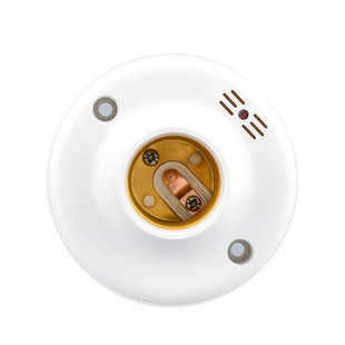 楼梯楼道E27螺口声光控开关感应灯座明装自动LED灯口声控感应灯头