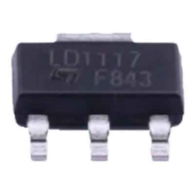 原装正品 LD1117 LD1117STR 贴片SOT-223 ADJ可调式 差线性稳压器