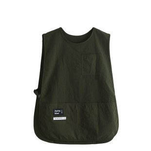 新款厨房烘焙马甲围裙理发店网红防水工作服男女通用餐饮马甲款式