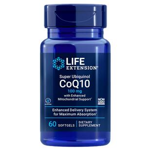 美国直邮LifeExtension还原型辅酶Q10泛醇CoQ10喜来芝富里酸100mg
