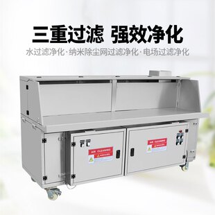 净化车 无烟烧烤车户外净化器一体不锈钢摆摊商用夜市移动炒菜车