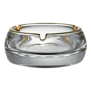 加厚水晶玻璃烟灰缸家用客厅烟灰缸雪茄烟碟个性办公室烟灰缸大号