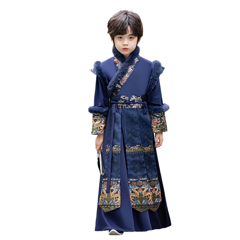 2025新款儿童汉服男童帅气公子少爷服秋季古风演出侠客服演出唐装