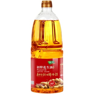 绿帝初榨花生油2.5L小瓶压榨一级山东食用油植物油宿舍月饼油桶装