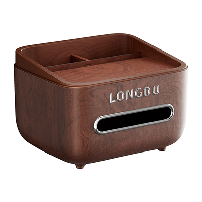 仿胡桃木中式家用客厅餐厅纸巾盒
