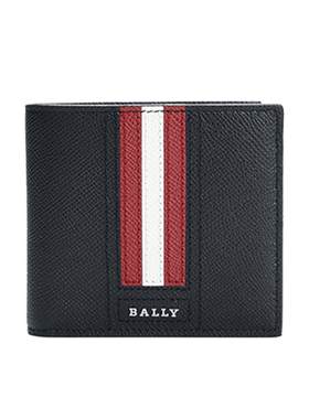 BALLY/巴利商务黑色牛皮钱夹礼盒