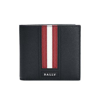 BALLY/巴利商务黑色牛皮钱夹礼盒