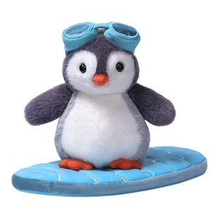 McHugs冲浪企鹅冰冰玩偶毛绒玩具睡觉抱枕公仔娃娃情侣生日礼物女