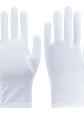 【100%棉】礼仪白手套文玩手套