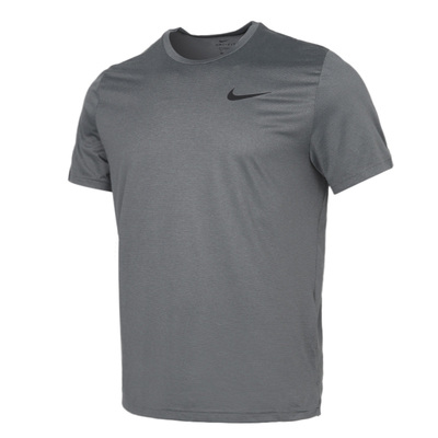 Nike/耐克黑灰男子时尚休闲舒适训练速干圆领运动T恤CZ1182-010