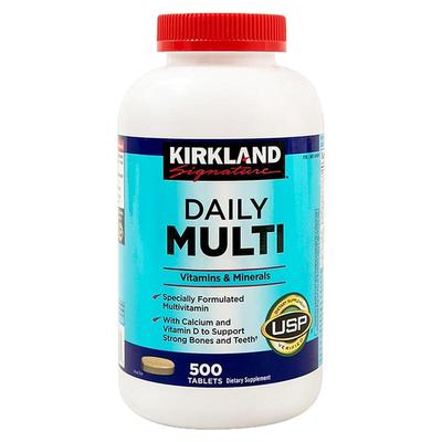 美国直邮Kirkland科克兰复合维生素500粒 均衡营养提高机体动力