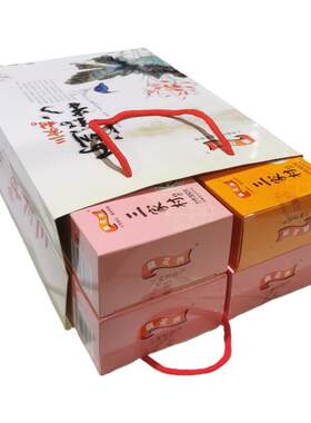 藕花洲西湖藕粉4盒礼品袋装包邮