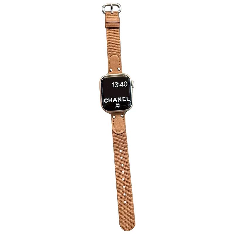适用iwatch细版帆布马蹄扣表带