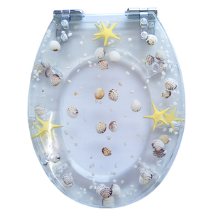 树脂马桶盖 UVO型通用老式马桶圈缓降快拆彩色静音坐便器盖板加厚