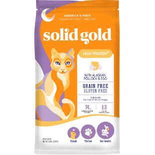 Solid Gold/素力高进口鳕鱼鸡肉鱼油鲜肉美毛高蛋白猫粮