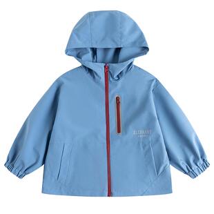 小象汉姆童装男童冲锋外套2026春装新品儿童三合一防水户外登山服
