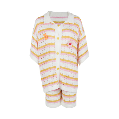 CLOUDSEASON南瓜条纹套装女春2026新款爆款高级感休闲套装女