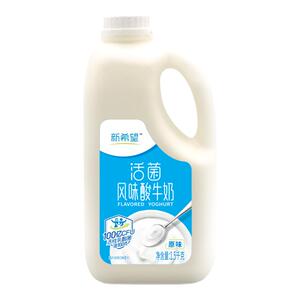【家庭装】新希望双峰酸奶工坊风味酸奶1.5kg/桶家庭装早餐酸奶