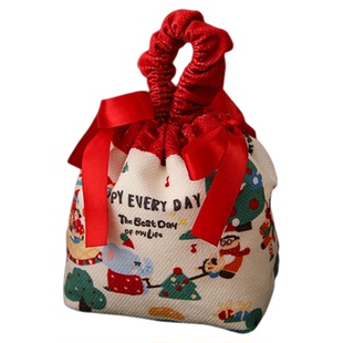 礼品手提袋生日满月伴手礼抽绳小袋子零食礼物袋结婚喜糖手拎袋