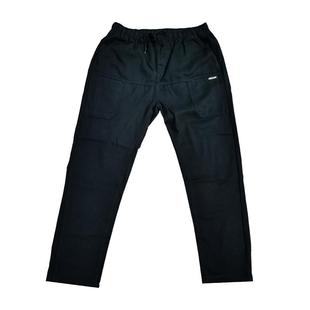 黑色加肥加大弹力直筒松紧牛仔裤男春夏季宽松小脚六口袋哈伦裤潮