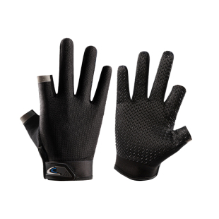 钓鱼手套夏薄款路亚专用防滑防刺拉饵夏天海钓飞磕抓鱼搓饵露二指