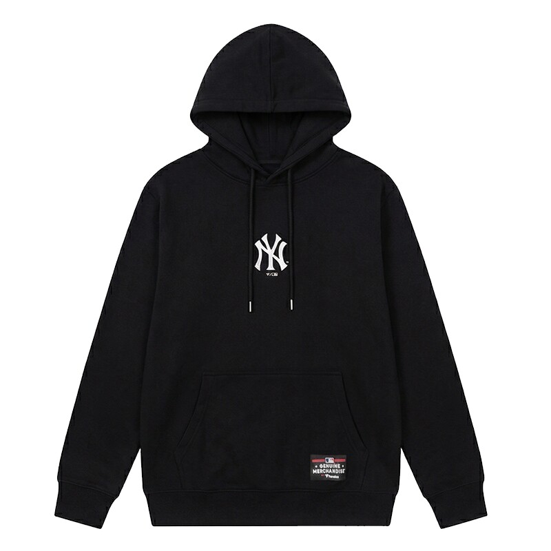 FANATICS x MLB联名NY/LA黑色印花连帽卫衣外套潮流2026秋季男女 男女秋实拍商品图