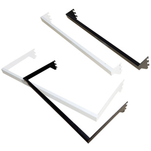 组装黑色白色服装店正挂侧挂袜子展示架饰品陈列架不锈钢方管挂杆